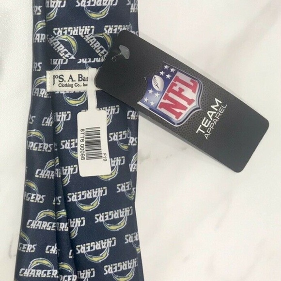 NFL Team Apparel Jos A. Bank 1905 Chargers Tie New With Tags - Picture 2 of 4